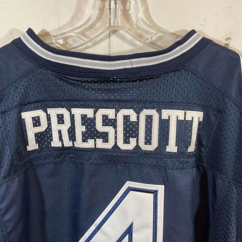 Dallas Cowboys Nike NFL On Field Jersey Size 48 Dak‎ Prescott 4 Stitched Blue